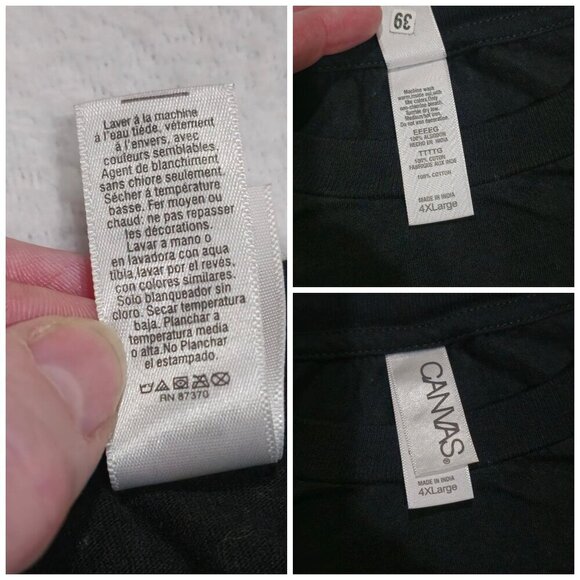 Canvas Funny Dad Tee ✦ Black 4XL Graphic Shirt ✦ Daughter Gun Shovel Alibi EUC - Picture 4 of 6